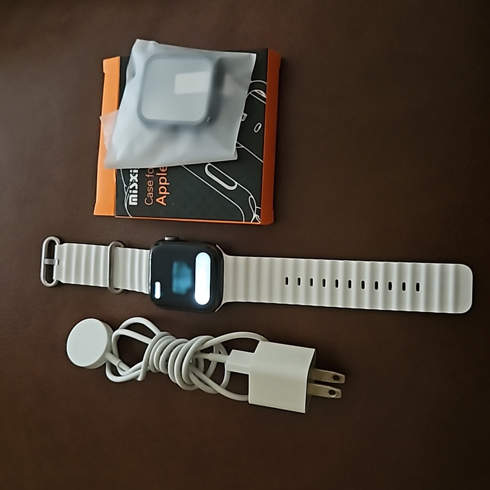 Apple Smart Watch 4 series with charger and USB charger block